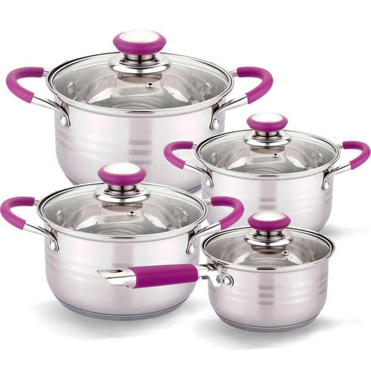 Batería Cocina Set 8 Piezas Chef Hannover