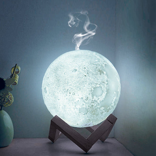 Lámpara luna con humidificador