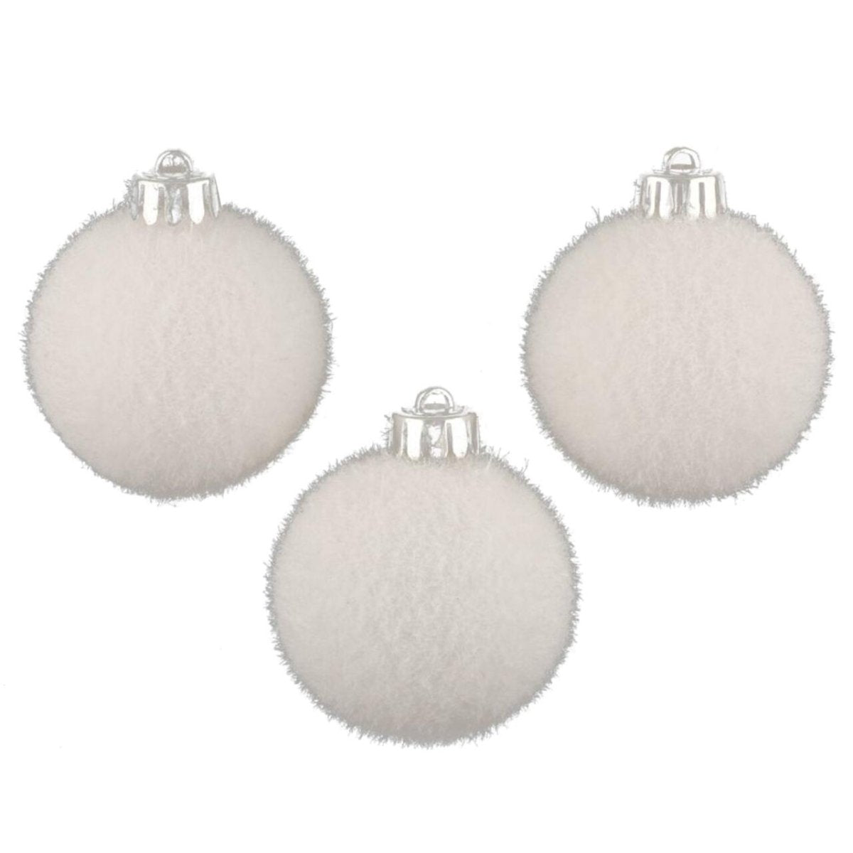 Bolas de Navidad Blancas (Set de 3)